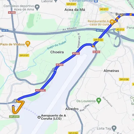 A Marisqueira I Aeropuerto A Coruna מלון אוליירוס